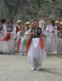 Schoolchildren in rural northern Albania keep traditions of song and dance alive. 